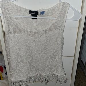 Lacey tank top